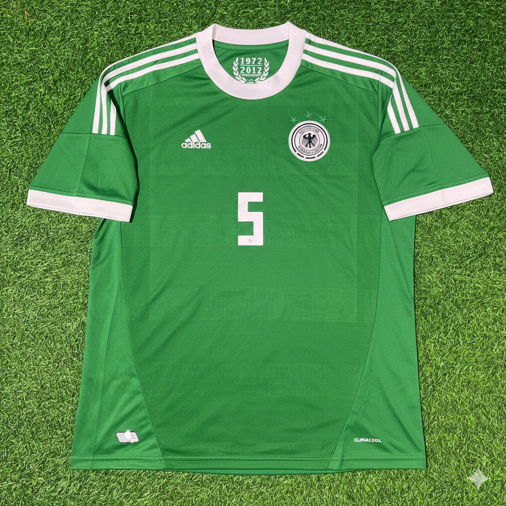 Maillot de football rétro vert Allemagne EURO 2012 – Mats Hummels