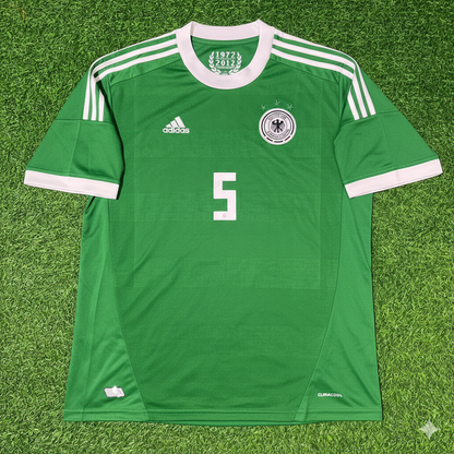 Maillot de football rétro vert Allemagne EURO 2012 – Mats Hummels