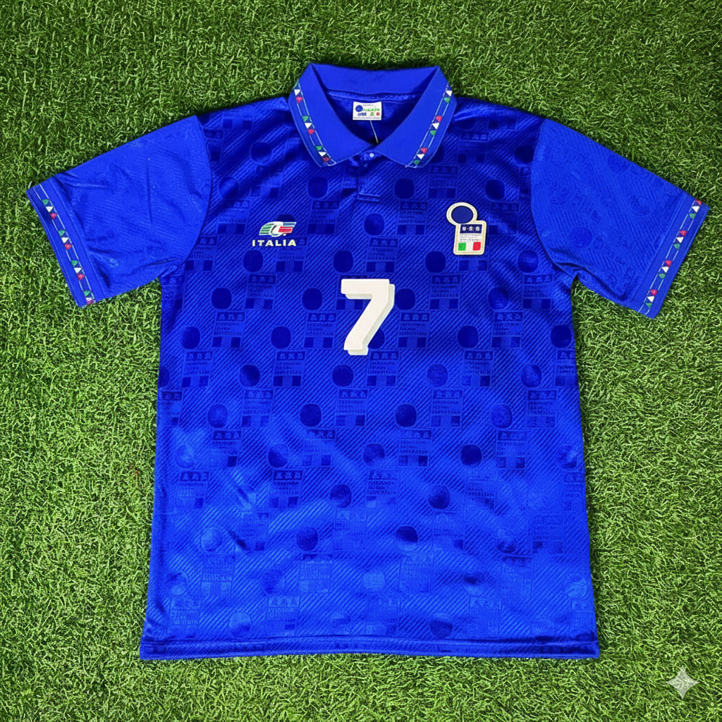 Roberto Donadoni 1994 World Cup Italy Retro Jersey Maillot Trikot Maglia Soccer Shirt