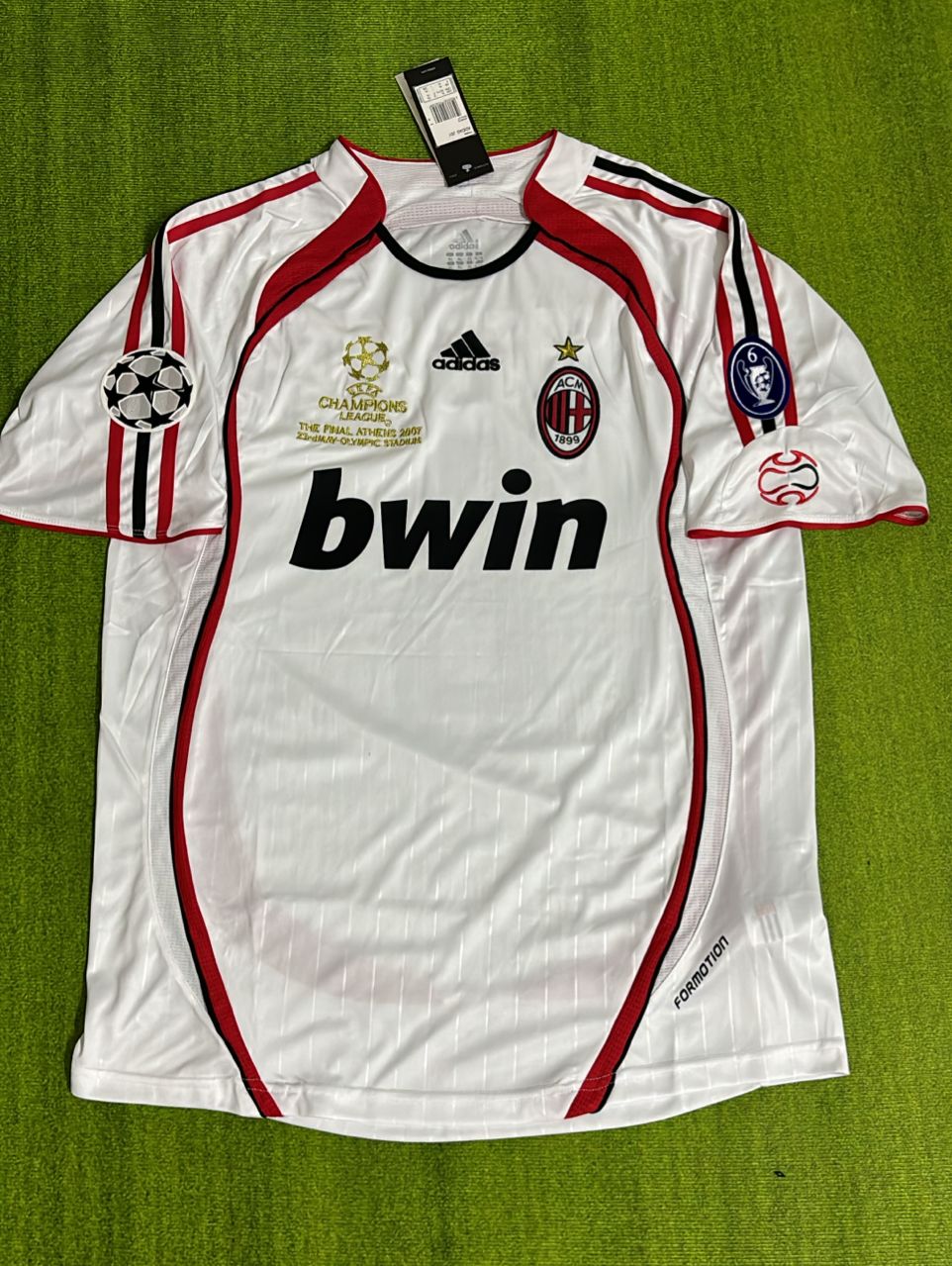 Gennaro Gattuso Milan 2007 Final White Retro Soccer Jersey Trikot Soccer Shirt