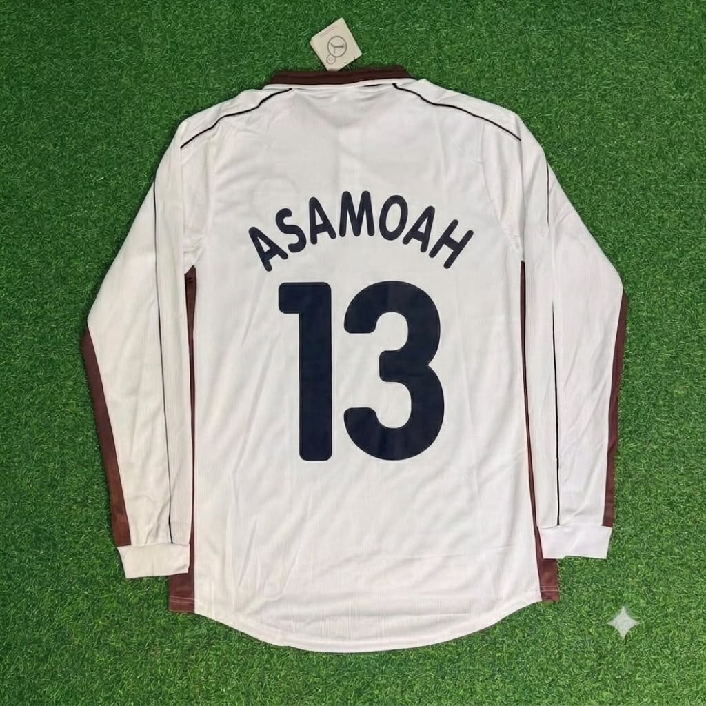 Gerald Asamoah FC St. Pauli Langarm-Spezial-Heim-Retro-Fußballtrikot
