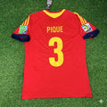 Gerard Pique Spain 2013 Confederations Cup Retro Jersey Trikot