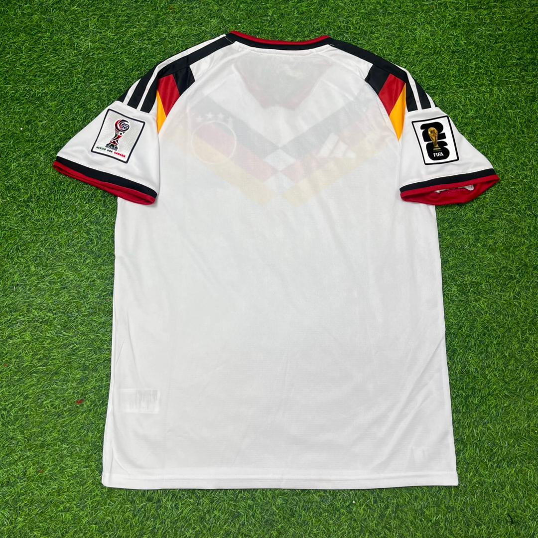 Maillot de football blanc Allemagne Coupe du Monde 2026