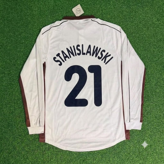 Camiseta de fútbol retro de manga larga de Holger Stanislawski, FC St. Pauli 1999-2000, local