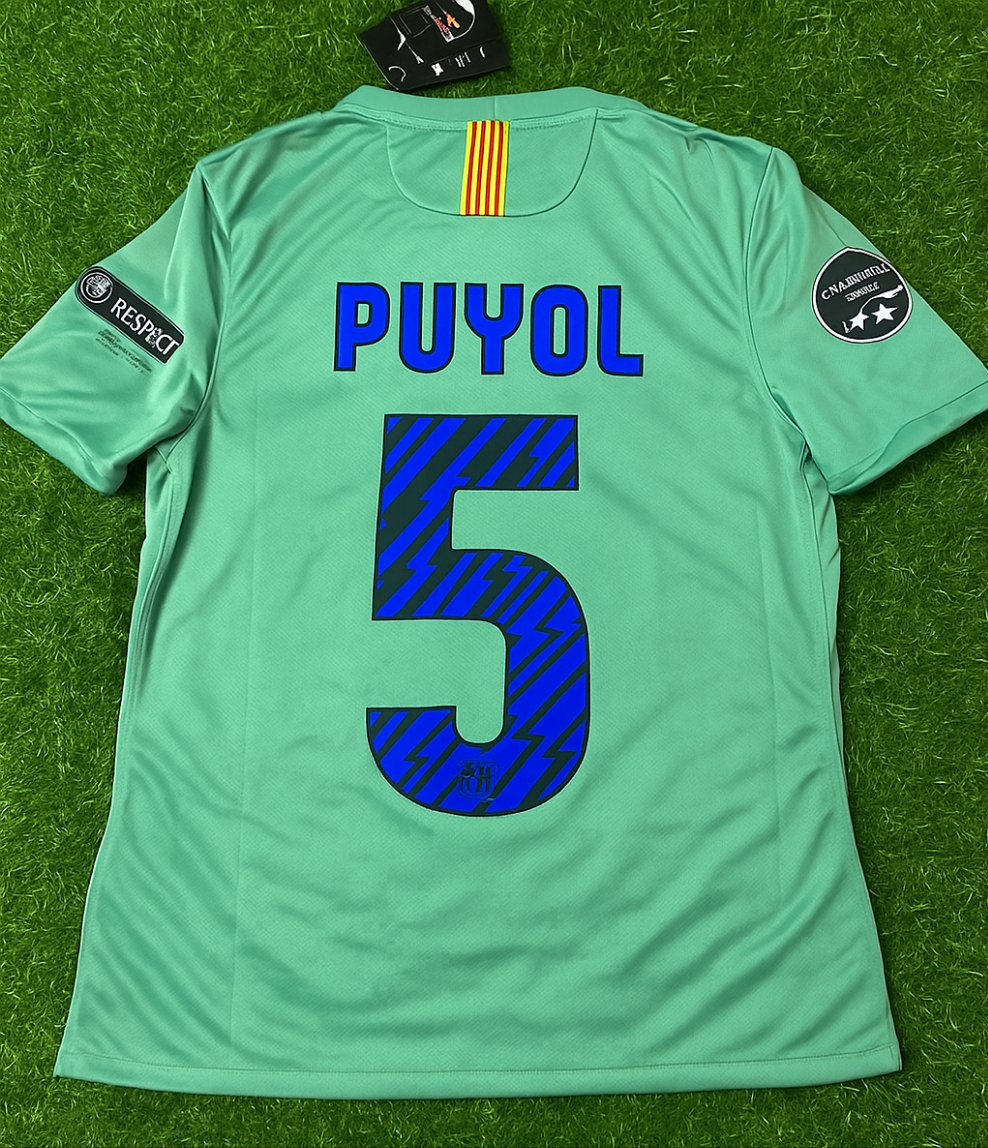 Carles Puyol 5 - Barcelona 2011/2012 Blue Red Home Retro Jersey Trikot