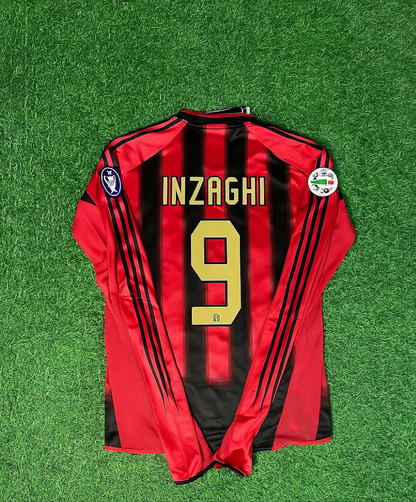 AC Milan 2003/04 Red and Black Home Retro Jersey – Filippo Inzaghi 9