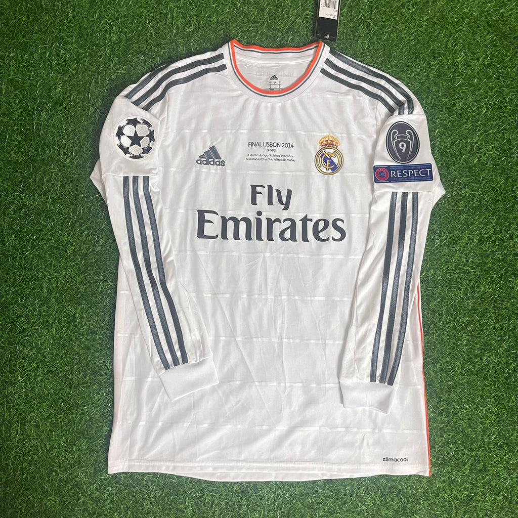 Cristiano Ronaldo  Real Madrid 2014 Lisbon Final Champions League Long Sleeve Jersey Soccer Shirt