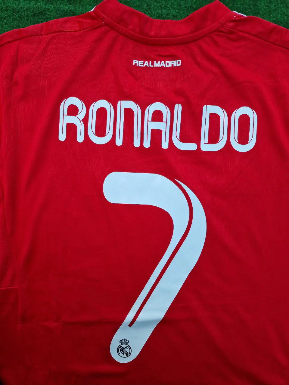 Cristiano Ronaldo CR7 Real  Madrid 2011-2012 Red Long Sleeve Jersey Soccer Shirt