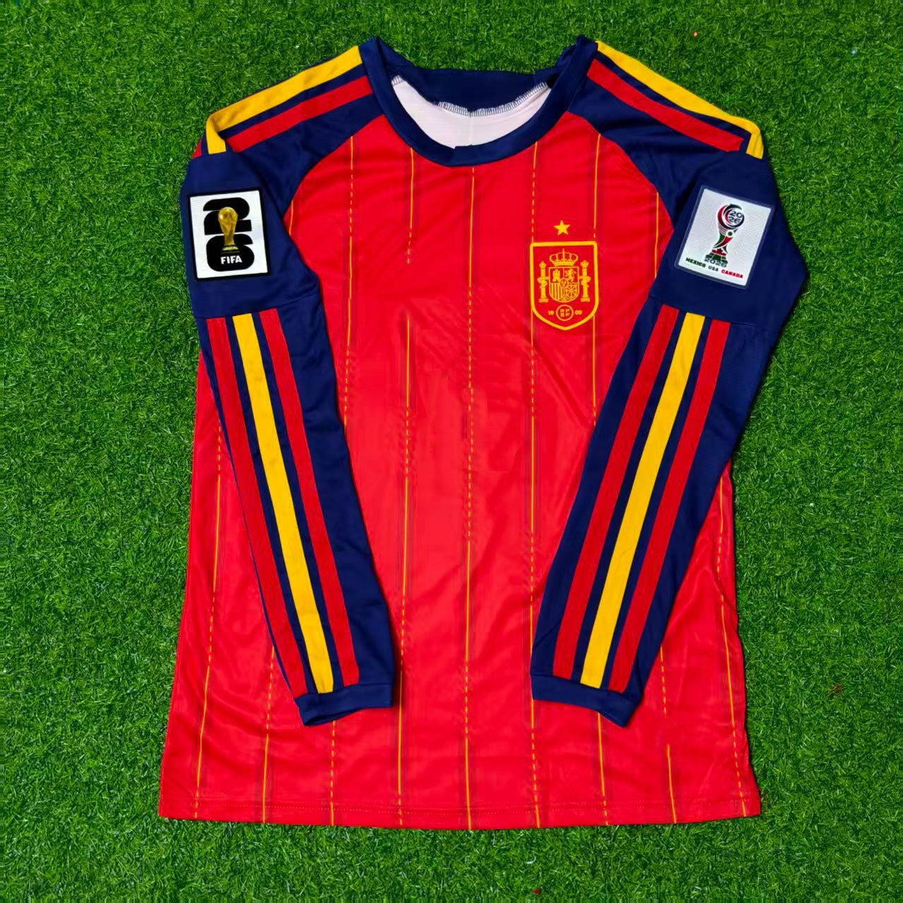 Dean Huijsen #6 Spain 2026 World Cup Home Long Sleeve Jersey Trikot Maillot