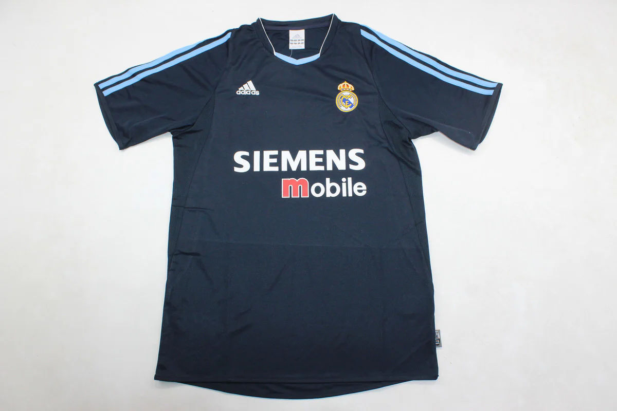 Ronaldo Nazario #9 Real Madrid 2003-2004 Away Dark Blue Retro Jersey