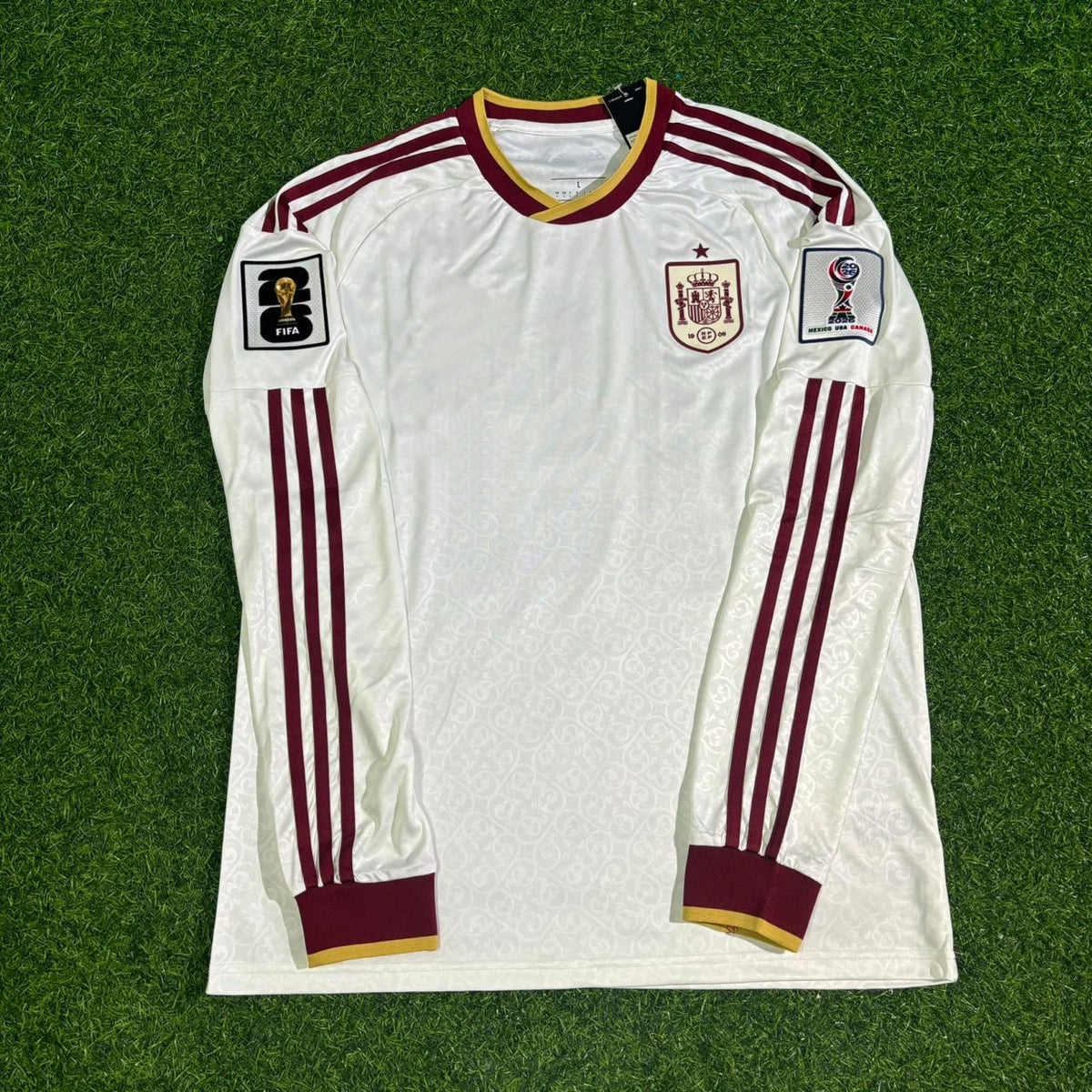 Dejan Huıjsen #6 Spain 2026 World Cup Away Long Sleeve Jersey Trikot Maillot