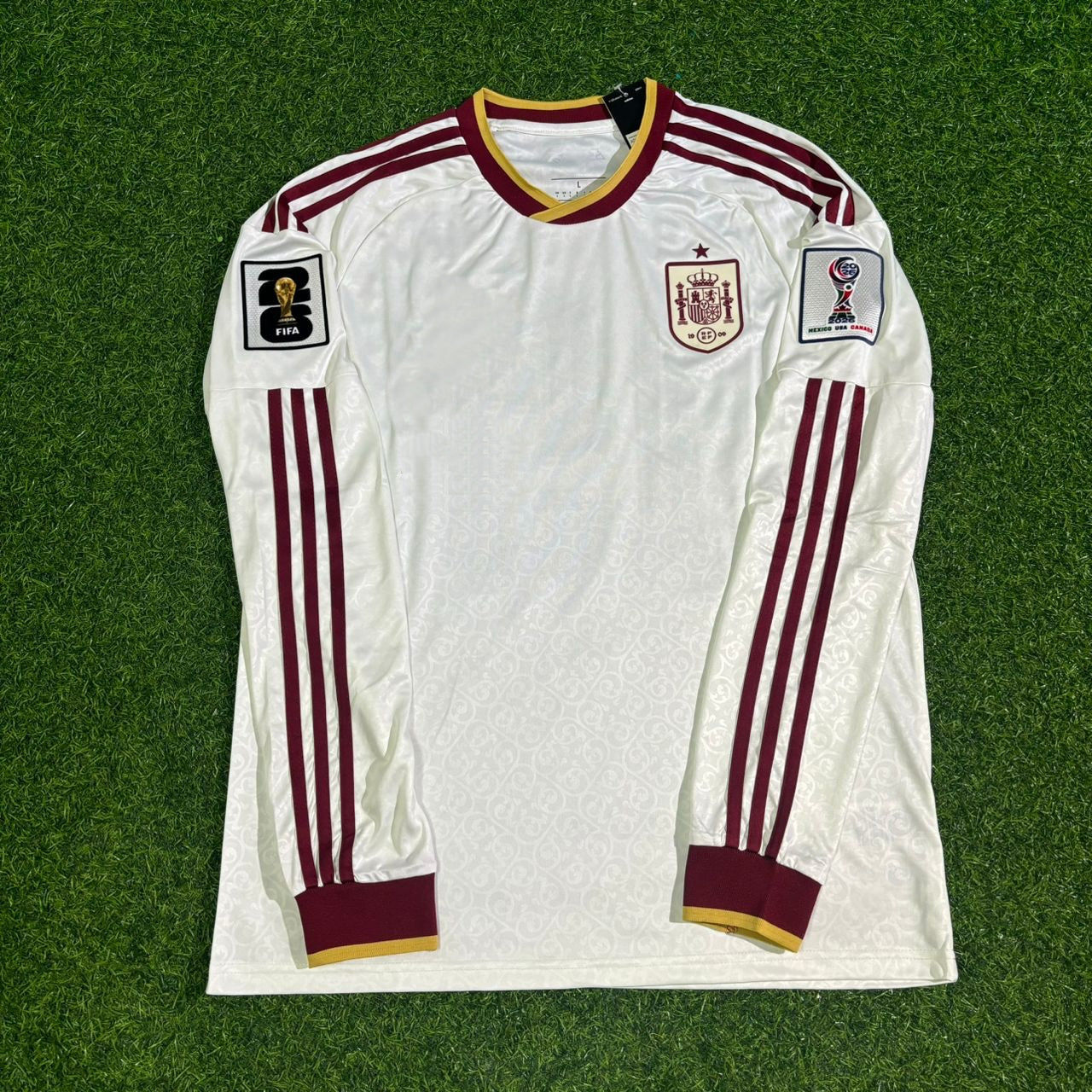 Dani Olmo #10 Spain 2026 World Cup Away Long Sleeve Jersey Trikot Maillot