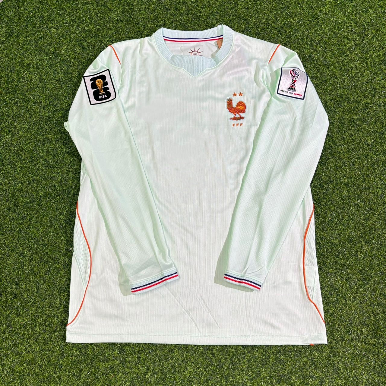 Dayot Upamecano #4 France 2026 World Cup Away Long Sleeve Jersey