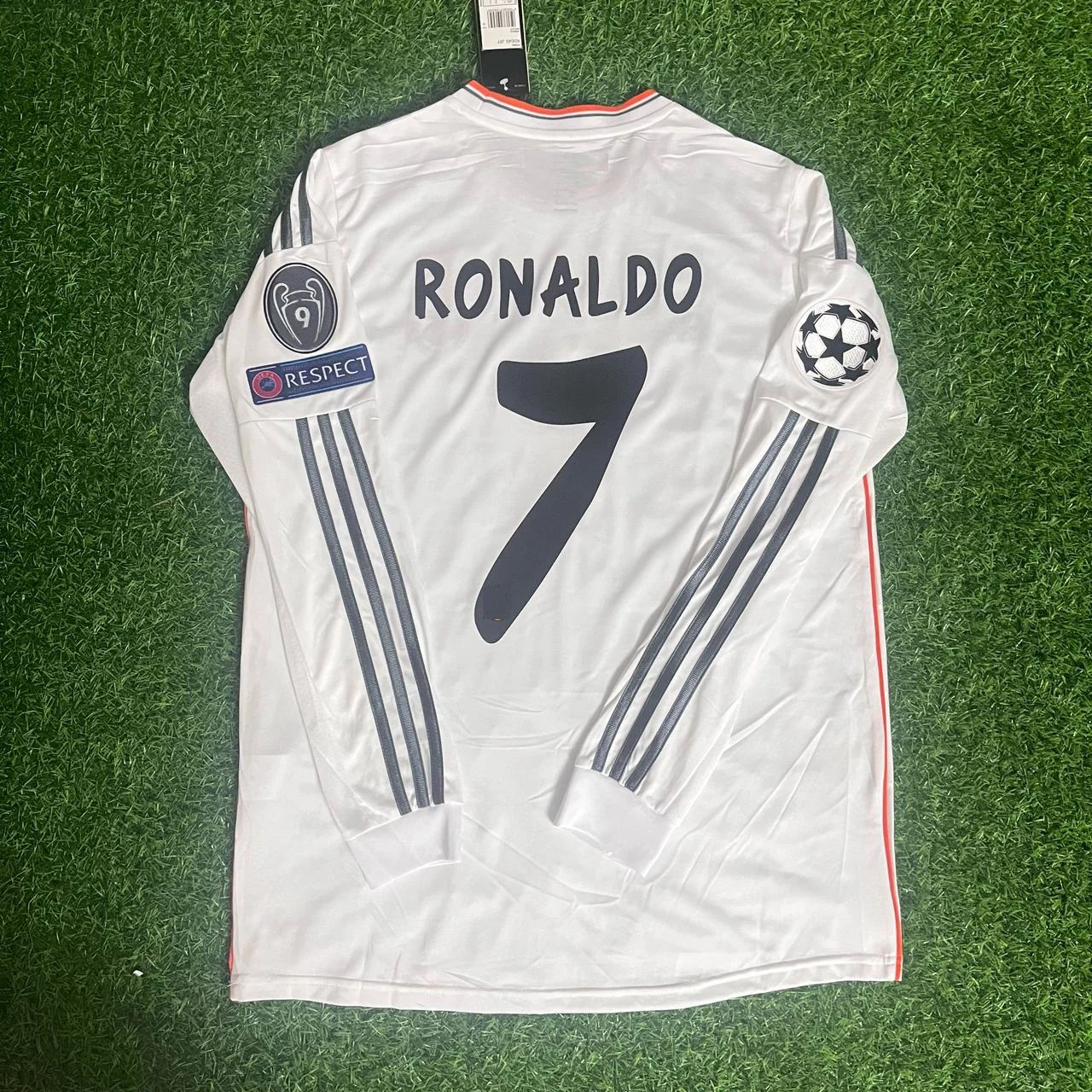 Cristiano Ronaldo  Real Madrid 2014 Lisbon Final Champions League Long Sleeve Jersey Soccer Shirt