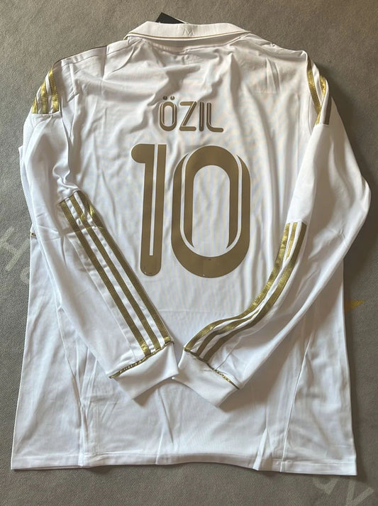 Mesut  Ozil Real  Madrid 2011-2012 Long Sleeve Jersey Soccer Shirt
