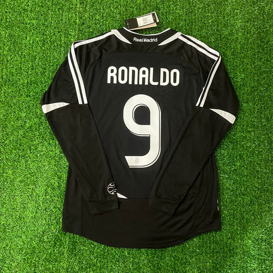 Cristiano Ronaldo  Real  Madrid 2010-2011 Champions League Long Sleeve Jersey Soccer Shirt