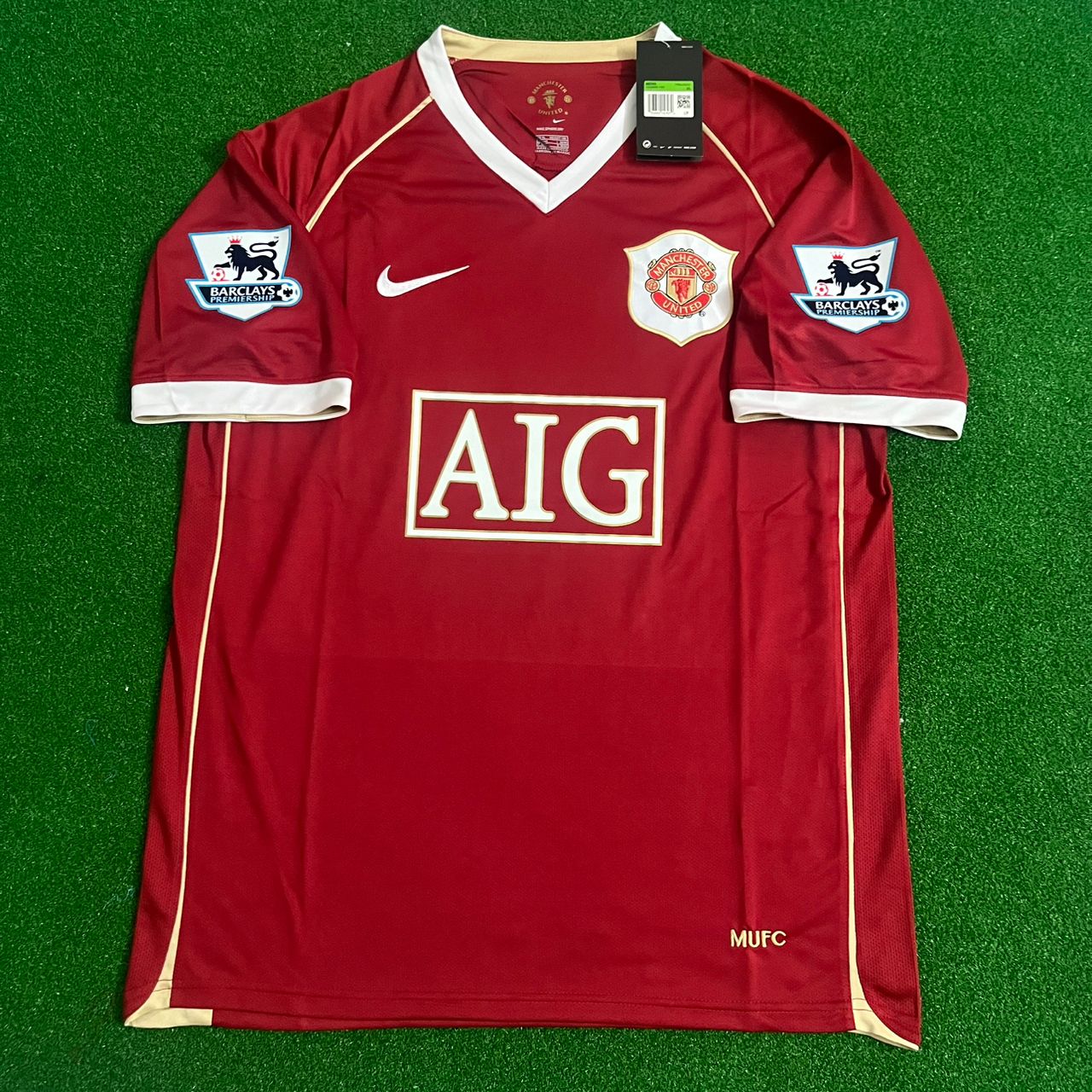 Nemanja Vidic Manchester United 2006/07 Maillot Domicile Rouge Football