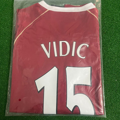 Nemanja Vidic Manchester United 2006/07 Red Kit Jersey Trikot Maglia Soccer Shirt