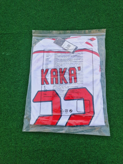 AC Milan 2007 Champions League Final Away White Long Sleeve Retro Jersey – Kaka 22