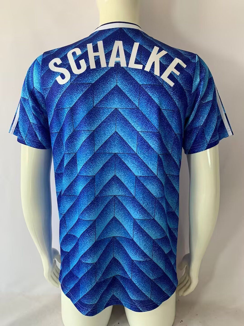 FC Schalke 04 1988-1989 Blaues Heim Retro Fussballtrikot