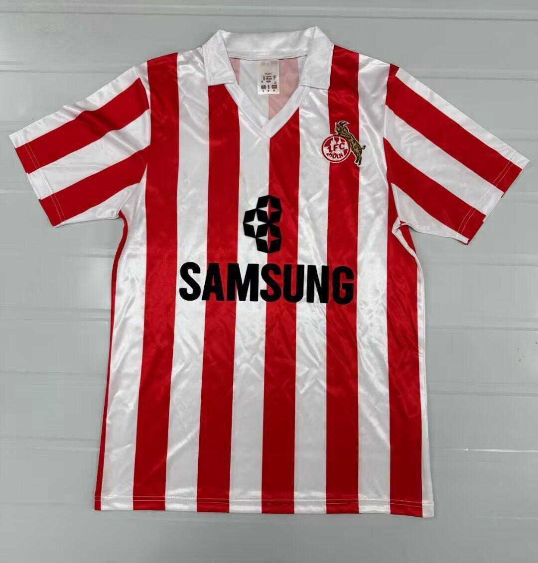1. FC Köln 88-89 Retro Heimtrikot Fußball Trikot