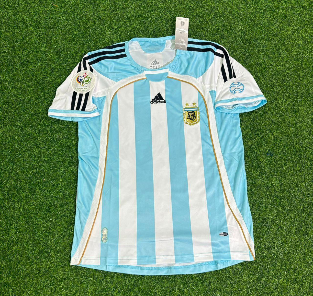 Argentina 2006 World Cup Retro Soccer Jersey Maillot Trikot Maglia