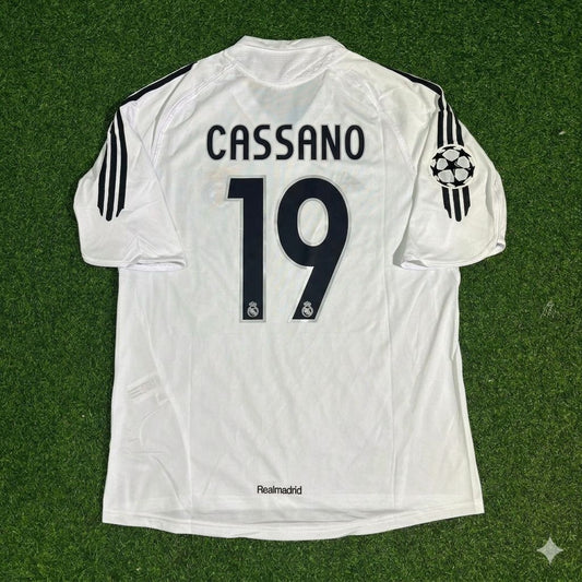 Antonio Cassano Real Madrid 2005 2006 Weißes Trikot Fußballtrikot