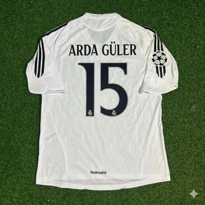 Arda Güler Real Madrid White Retro Jersey Soccer Shirt Trikot