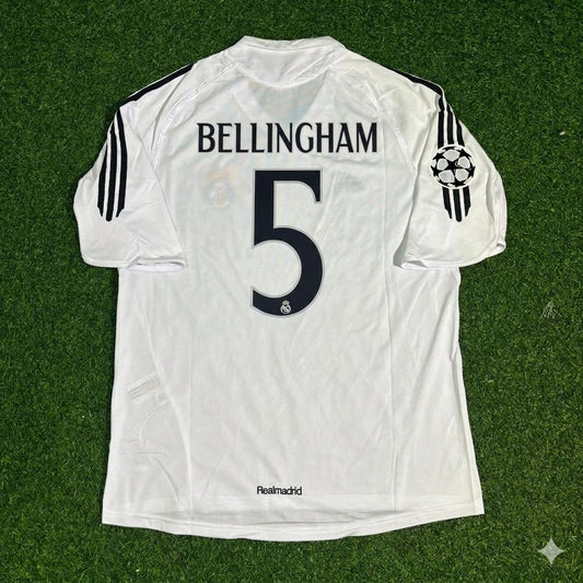 Jude Bellingham Real Madrid Retro-Trikot Weiß Fußballtrikot