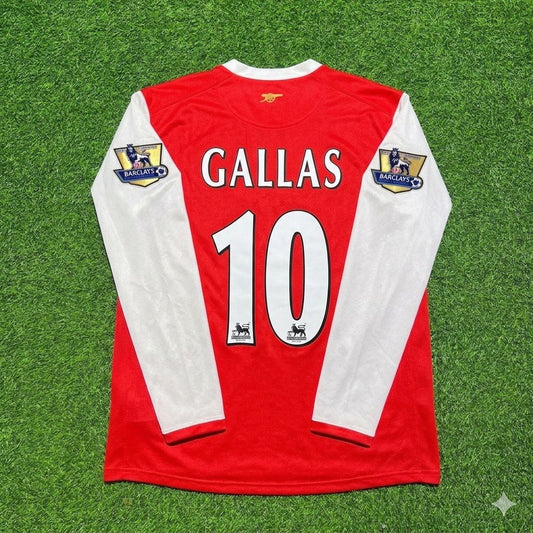 Maillot rétro à manches longues domicile Arsenal 2006-2007 William Gallas n° 10