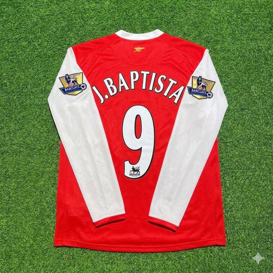 Camiseta retro de manga larga local del Arsenal 2006-2007 de Julio Baptista #9