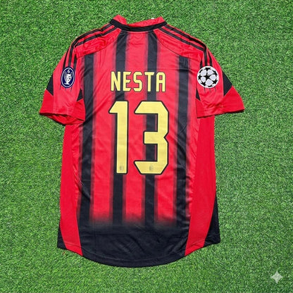 AC Milan 2004/05 Home Retro Football Jersey – Alessandro Nesta 13