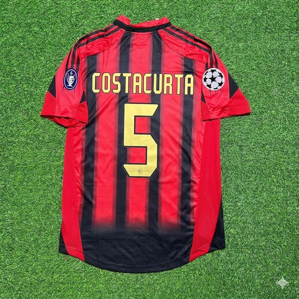 AC Milan 2004/05 Home Retro Football Jersey – Alessandro Costacurta 5
