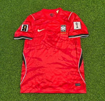 Maillot de football rouge Min-jae Kim Corée du Sud Coupe du Monde 2026