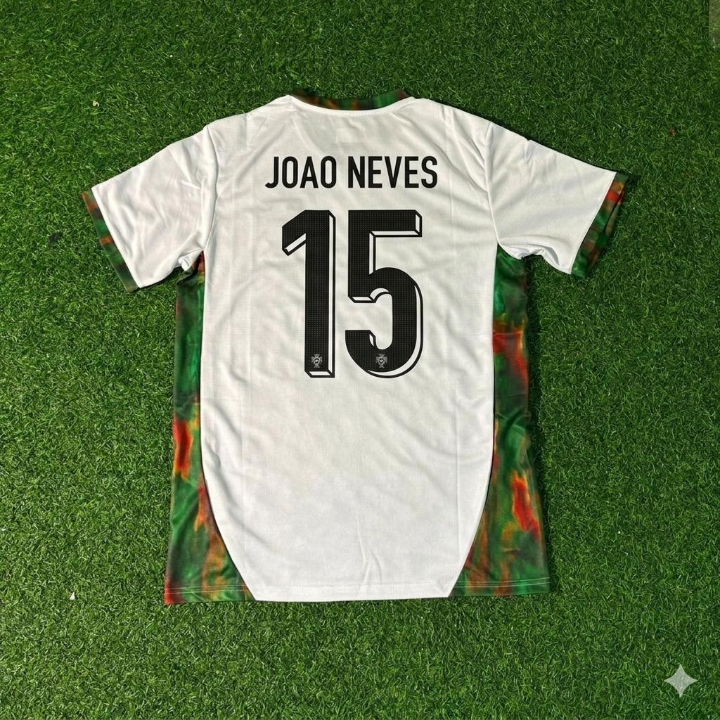 Joao Neves Portugal WM 2026 Trikot weiß