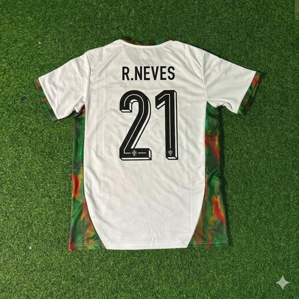 Maillot de Foot Blanc Ruben Neves Portugal Coupe du Monde 2026