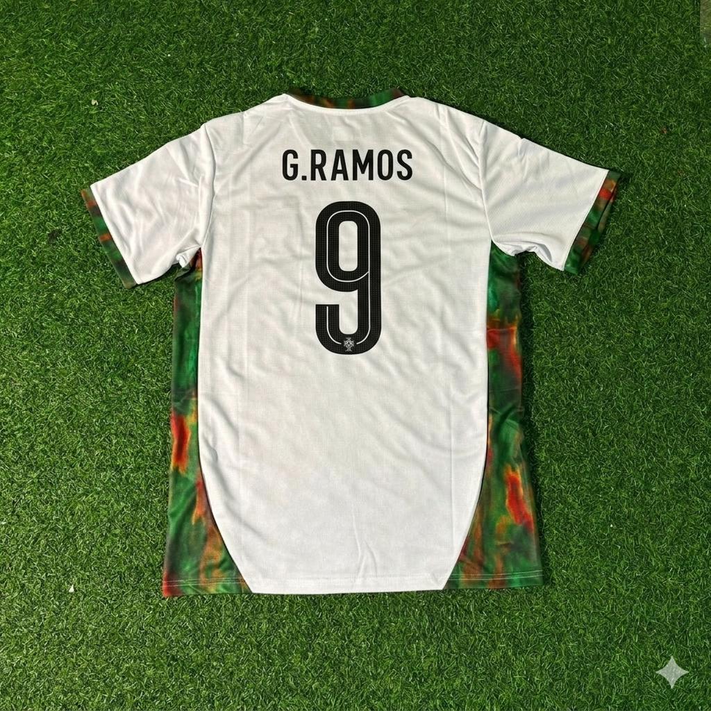 Gonçalo Ramos Portugal Coupe du Monde 2026 Maillot de Foot Blanc