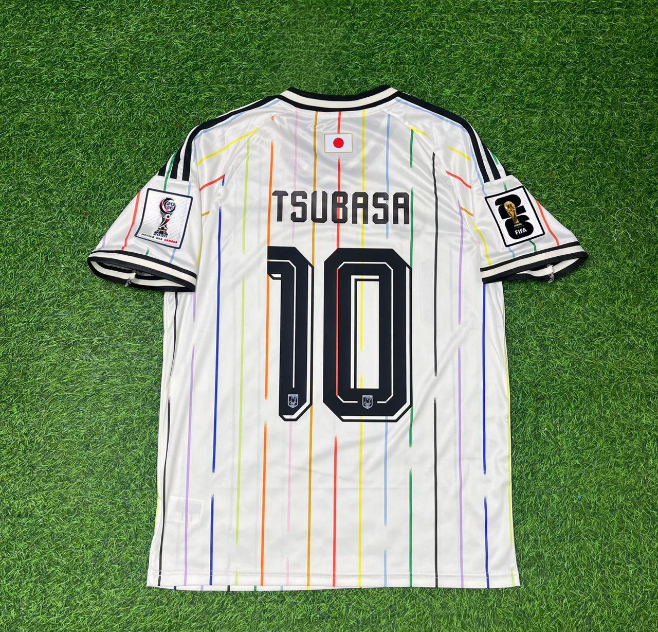 Tsubasa Oozora Japan 2026 World Cup Auswärts Weiß Fußballtrikot Maillot