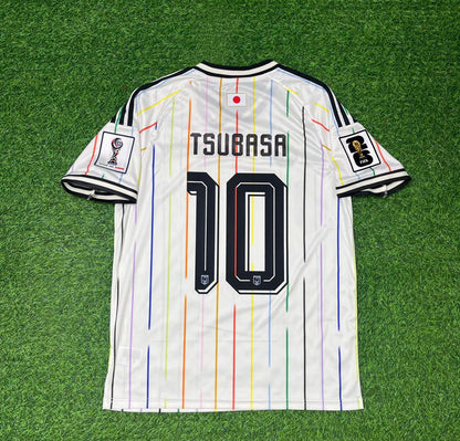 Tsubasa Oozora Japan 2026 World Cup Auswärts Weiß Fußballtrikot Maillot
