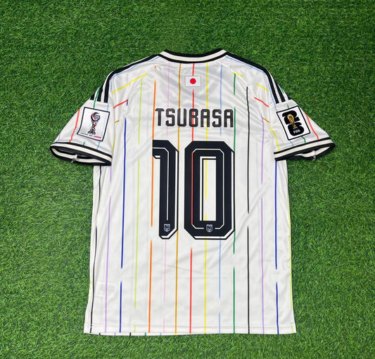 Tsubasa Oozora Japan 2026 World Cup Away White Football Jersey Trikot Maillot