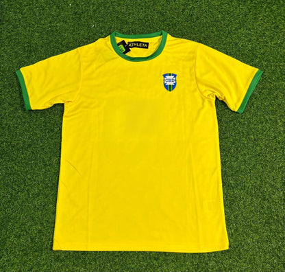 Brazil 1970 World Cup Retro Home Football Jersey