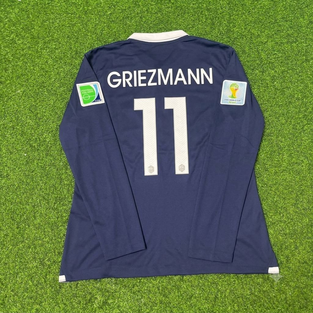 Antoine Griezmann #11 France 2014 World Cup Long Sleeve Football Jersey