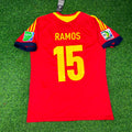 Sergio Ramos Spain 2013 Confederations Cup Retro Jersey Trikot