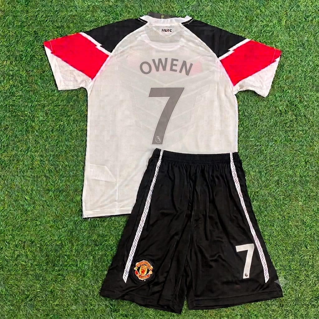 Michael Owen Manchester United 2011 Champions League Final Kids Retro Football Jersey Kit
