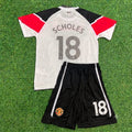 Paul Scholes Manchester United 2011 Champions League Final Kids Retro Football Jersey Kit