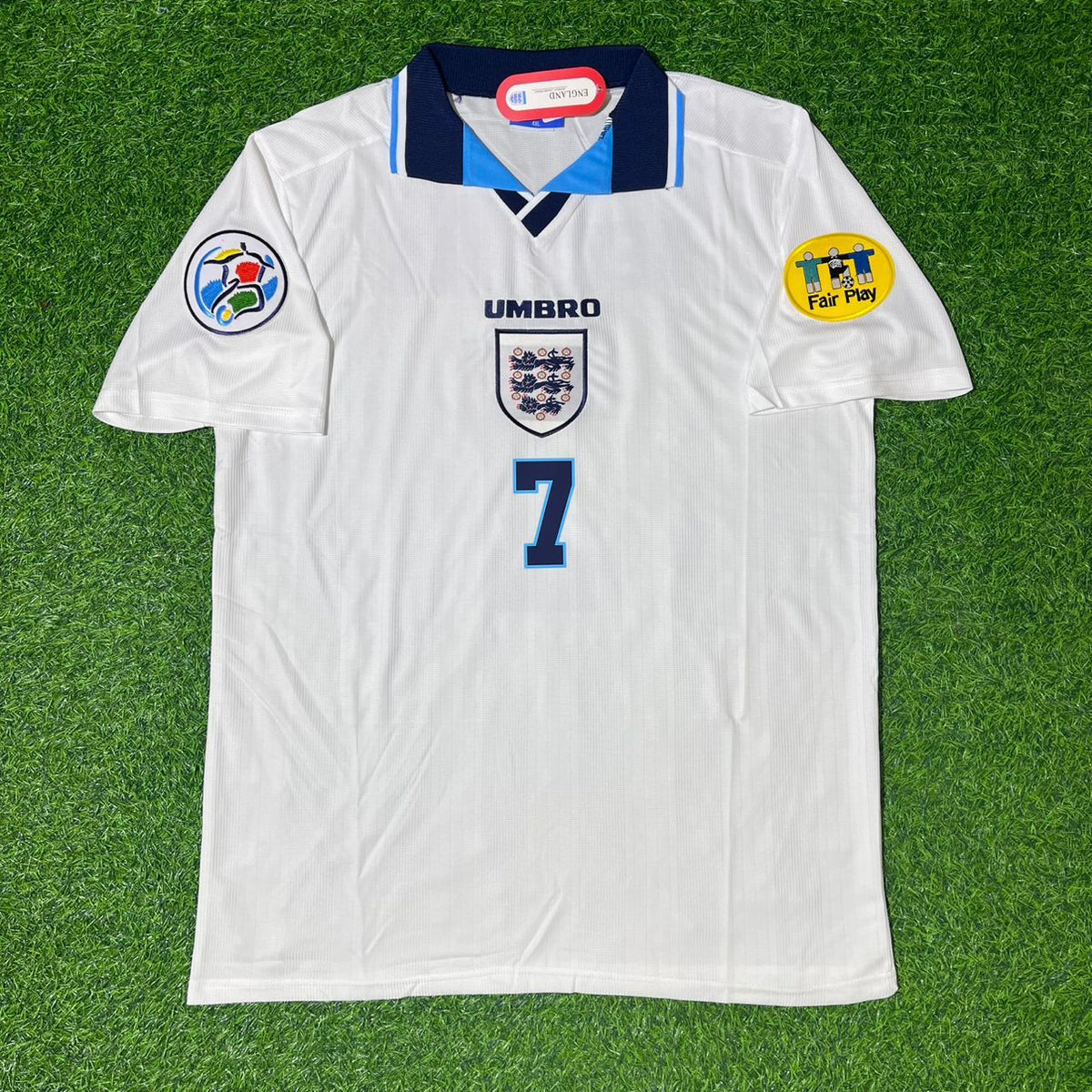 David Beckham 1996 White Retro Short Sleeve Jersey