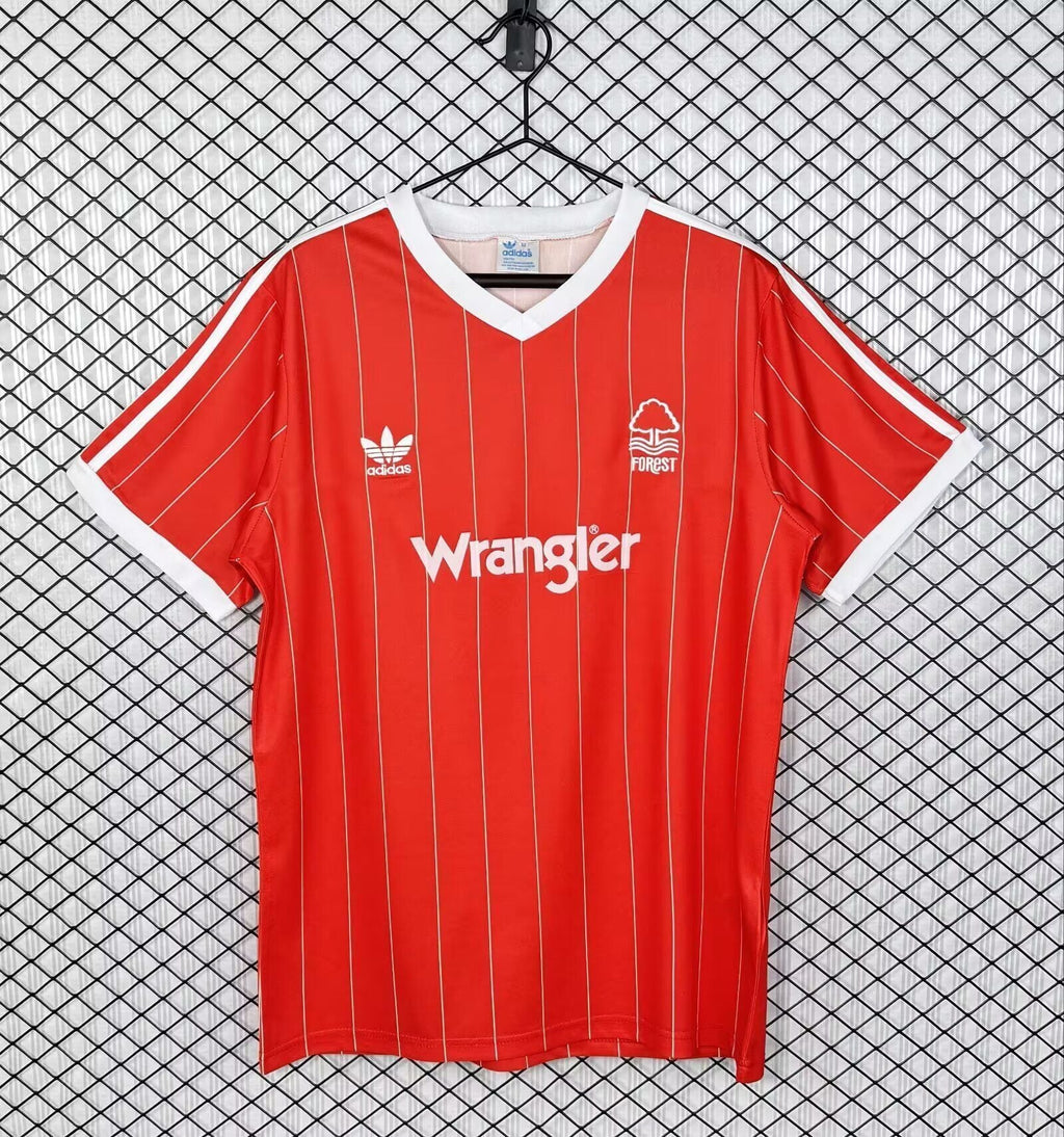 Nottingham Forest 1982/1984 Rotes Retro-Heimtrikot