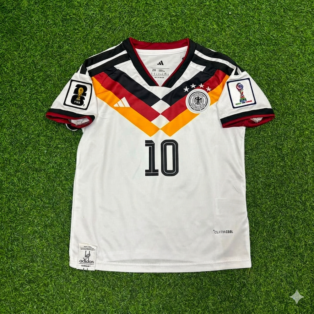 Maillot domicile Jamal Musiala #10 Allemagne Coupe du Monde 2026