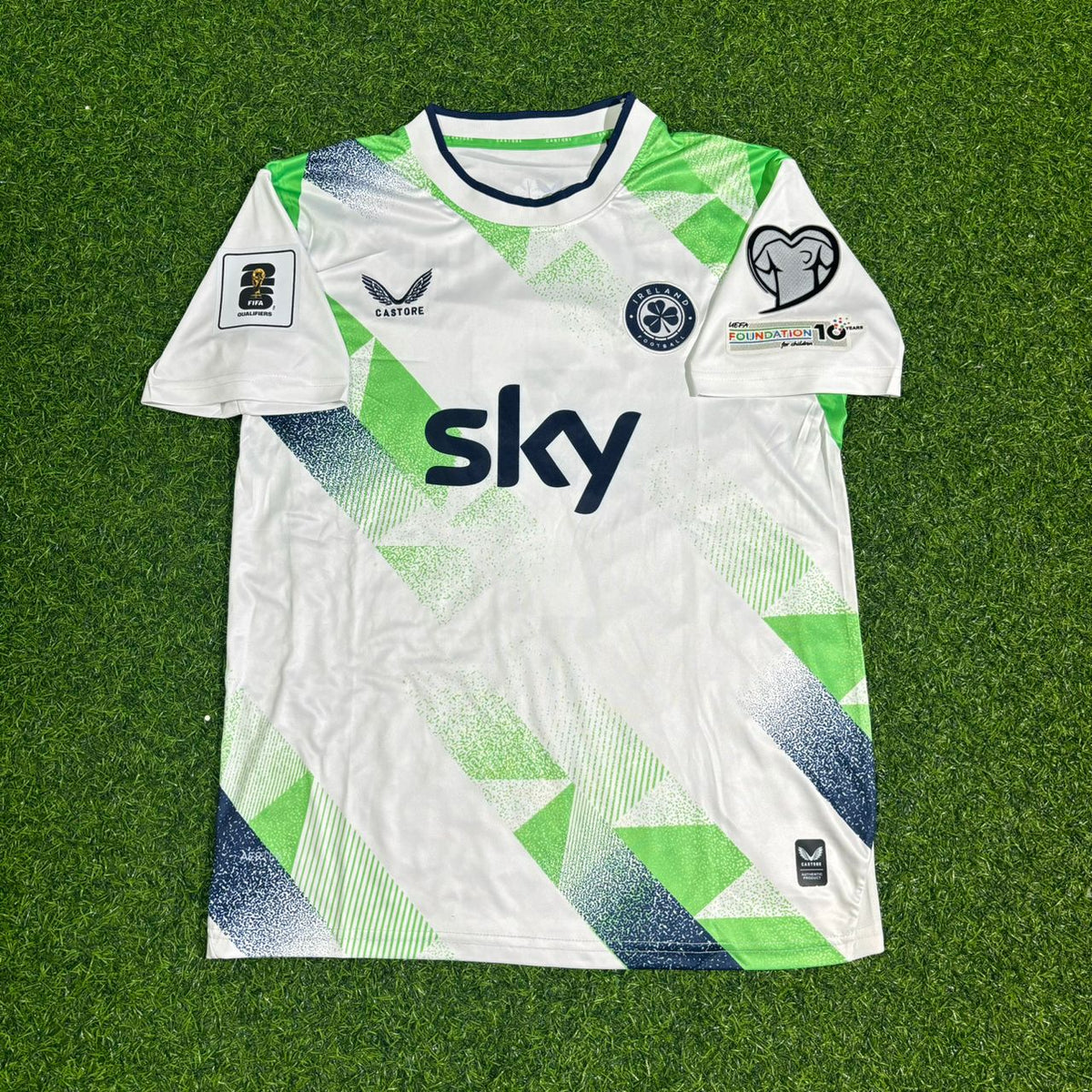 Chiedozie Ogbene #20 Ireland 2026 World Cup Qualifiers Green White New Season Football Jersey