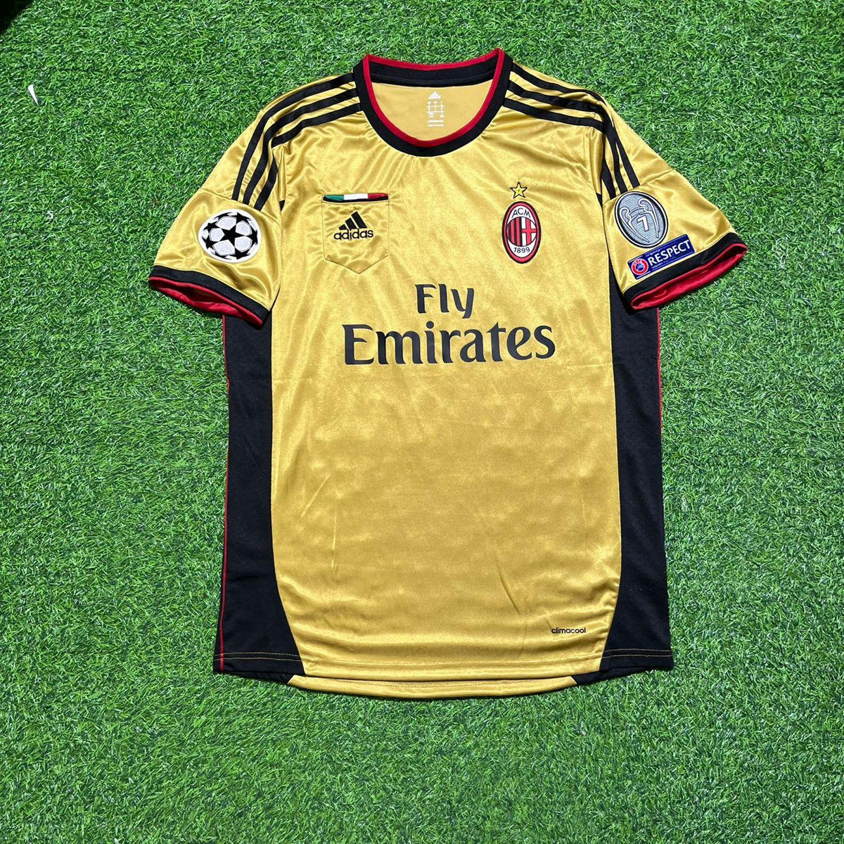 AC Milan Gold-Retro-Trikot – Franco Baresi 6